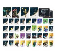 Mini NFC Cartes - Nexine - 40pcs Comprend divers personnages et objets de la série Legend of Zelda NS Wilderness + Tears of the King