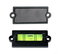 Mini niveau à bulle pour cadre photo et bureau - Outil de niveau rectangulaire avec aimant, ruban à bulles horizontal, trou de ruban adhésif, support de fixation (avec magnétique)