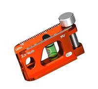 Mini niveau de 6,3 cm avec rainure en V et base magnétique pour tuyaux et travail des métaux, construction en alliage d'aluminium, outil compact de 63 mm pour une utilisation mains libres sur goujons