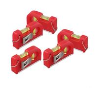 Mini niveau de poche avec base magnétique, niveleur à bulle horizontal et vertical 2 en 1 pour outils d'atelier à domicile, alliage d'aluminium pour + porte-clés ABS avec chaîne en métal