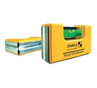 Mini-Niveau de poche - Stabila - 7cm - Magnétique - Aluminium - Précision ± 0,1°