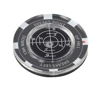 Mini niveau pour lecteur vert avec clip magnétique pour chapeau - Marqueur de balle pour mesurer la pente, outil portable compact pour golfeurs, 40 x 5 mm A (noir)