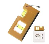 Mini niveaux avec petit niveau pour mesurer porte-clés | Niveau avec crochet porte-clés métallique - Pour menuiserie, trépied et horloge