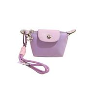 Mini Nylon Dumpling Coin Purse with Detachable Wrist Strap, Small Zipper Change Pouch & Keychain Bag Charm for Women, Cute Mini Dumpling Bag for Coins, Keys & Cards (#10)