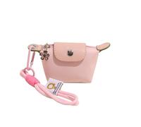 Mini Nylon Dumpling Coin Purse with Detachable Wrist Strap, Small Zipper Change Pouch & Keychain Bag Charm for Women, Cute Mini Dumpling Bag for Coins, Keys & Cards (#1)