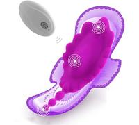 Mini ộêúfs Vîbrạņțe Sạns Fil Vîbrạtêúr Vîbrộmåşšêúr Tẹlẹcommạndẹ Fẹmmẹ, Invisible Papillon Vîbrộ-måşšêúr pour Couple Puîsšant Silencieúx, Vîbrạņț șěxtøýSe U6