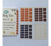 Mini onglets pour calendrier, agenda, journal, scrapbooking et emploi du temps familial (beauté)