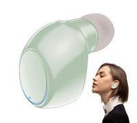 Mini oreillette sans fil véritable : écouteurs sans fil invisibles, petit casque avec annulation de bruit, petits écouteurs invisibles avec technologie de réduction du bruit,