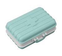 Mini Organisateur de Vitamines, Boîte à Médicaments en Plastique, étui à Médicaments, Organisateur de Pilules à Fermeture Hermétique, Portable, 6 Compartiments, étui à (GREEN)