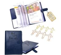 Mini Organiseur De Service Sur Le Terrain, Portefeuille D'étude Biblique Multifonction Pour Témoins De Jéhovah Pionniers, Fournitures Ministérielles (Bleu Marine)