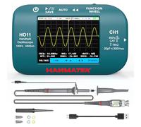MINI Oscilloscope HANMATEK HO11 Oscilloscope Numérique - Bande Passante 10MHz, échantillonnage Haute Précision 48MSa/s, écran TFT 2.8 Pouce, Rechargeable Par USB, Adapté au Travail Sur le Terrain