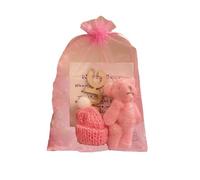 Mini ours en peluche câlin avec carte inspirante, peluche douce faite à la main pour soulager le stress, mini peluche positive avec carte d'encouragement de soutien, petit cadeau inspirant