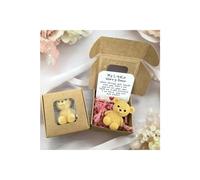 Mini ours en peluche fait à la main dans une boîte, petit ours dans une boîte, un petit ours de poche, My LittleWorry Bears, ours inspirant avec carte positive, soutien émotionnel