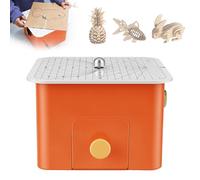 Mini outil de découpe de carton, coupe-carton électrique avec guide de découpe circulaire, machine de bureau pour loisirs créatifs, épaisseur maximale de 4 mm et récupération des chutes