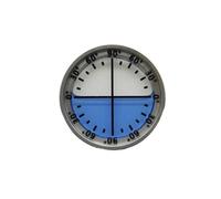 Mini outil de niveau en aluminium de 40 x 10 mm - Précision de 0 à 90 - 40 x 10 mm - Pour bois et verre - 40 x 10 mm - Pour des mesures plus intuitives et simples (argent et bleu)