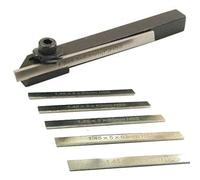 Mini outil de séparation avec 6 lames HSS pour mini tours tige de 8 mm