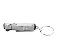 Mini outil multifonction 2 en 1 pour l’extérieur, porte-clés, coupe-ongles, décapsuleur