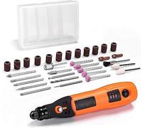 Mini outil multifonction, batterie Li-ion 3,7 V, ponceuse multifonction avec 3 réglages de vitesse variable et 31 accessoires