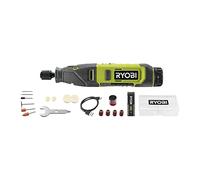 Mini-outil multifonction RYOBI RRT4-120GA15-4V - 1 Batterie 2.0Ah - 1 Câble USB C - 15 Accessoires