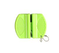 Mini outils de coupe portables, aiguiseur, accessoires de cuisine, type papillon, pierre à aiguiser à deux étapes, vert