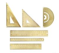 Mini outils de mesure triangulaires en laiton de haute précision de style rétro (D)