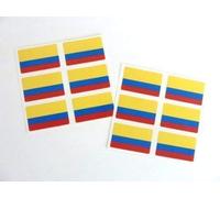 Mini Pack Autocollant, 33x20mm Rectangle, Autocollantes Colombie Étiquettes, Colombien Autocollants Drapeau