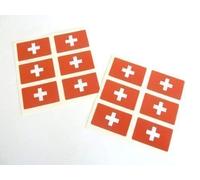 Mini Pack Autocollant, 33x20mm Rectangle, Autocollantes Suisse Étiquettes, Suisse Drapeau Autocollants