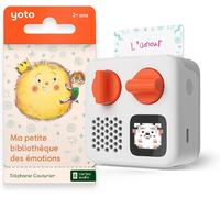 Mini + Pack La Petite Bibliothèque des émotions, Boîte à Histoires Portable Enceinte Bluetooth, 8 Livres Audio français pour Enfant à écouter, en Voyage, premières Histoires 3 à 10 Ans