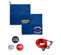 Mini Pack Pétanque 3-en-1 : Ramasse-boule Aimanté, Duo de Chiffonnettes Microfibres et 3 Buts Homologués - Accessoires Essentiel