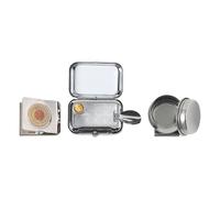 Mini Paint Palette, 10-Grid Metal Watercolor Container, 6x4.4x2.3cm with Magnetic Clip for Travel, Outdoor Sketching, Classroom, Camping