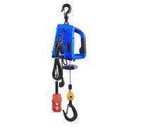 Mini palan électrique Portable 220V, Machine de levage avec télécommande, Micro treuil lourd, petite grue pour atelier à domicile(Blue 500kg Load)