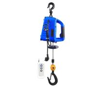 Mini palan électrique Portable 220V, Machine de levage avec télécommande, Micro treuil lourd, petite grue pour atelier à domicile(Blue 100kg Load)