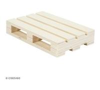 Creativ Company Palette miniature en bois 12×8×2 cm – pour miniatures, fleuristerie, découpage