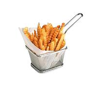 Mini panier à frites, mini panier à frites Friggitrice panier carré présent frites frites 1 paquet