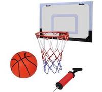 Mini Panier Basket Ball avec Ballon et Pompe Noir G