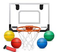 Mini panier de basket-ball d'intérieur - Petites balles au-dessus de la porte - Kit de jeu pour porte et support mural, piscine
