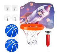 Mini panier de basket-ball mural avec lumières, réglable, portable, au-dessus de la porte, jeux de sport d'intérieur et d'extérieur pour garçons et filles