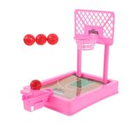 Mini Panier de Basket de Table Rose, Machine de Tir pour Garçon Fille | Plastique Léger, Jeu Solo ou Duel, Cible Réaliste, pour Bureaux, Tables, École et Pause en Classe