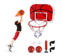 Mini Panier de Basket Set, Panier de Basket Interieurt avec Ballon de Basket、Pompe à Ballon und Outils d'installation, Mini Panier de Basket pour Chambre I'extérieur Bureau à la Maison