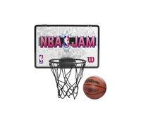 Wilson Mini Panier de Basket NBA Jam, Ballon de Basket et planche d'autocollants inclus