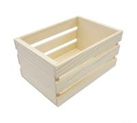 Mini panier en bois pour les artisans en pin, bac de rangement pour petits objets dans des projets de modélisation ou des jeux éducatifs et des configurations d'affichage saisonnier (L)