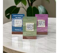 Mini panneau 3D personnalisé avec code QR - Panneau d'affichage professionnel - Scannez pour payer plusieurs Venmo Instagram Cash App réseaux sociaux - Plaque acrylique pour salon de beauté, coiffeur