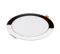 Mini Panneau LED 24W Encastré Rond V-TAC Lumière Chaude/Froide Cromo