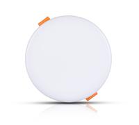 Mini panneau LED rond ajustable - Samsung - IP20 - Blanc - 24W - 1800 Lumens - 4000K