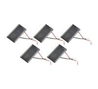 Mini panneau solaire 5 V 60 mA pour chargeur solaire à monter soi-même, lot de 1/5/10 pièces avec cellules monocristallines haute efficacité pour petits projets électroniques et scientifiques