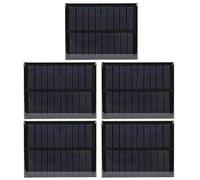 Mini panneau solaire, module de carte de cellule de batterie époxy, 5 pièces 90 x 70 mm DC5V 160mA Mini module de panneau de cellule solaire bricolage pour chargeur de jouets légers, chargeurs de