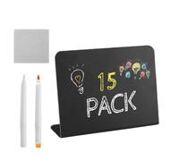 Mini panneaux en ardoise pour la nourriture - Cartes de campagne de table en ardoise 15x, supports pour dîner de mariage | Marqueurs de chiffres réutilisables pour événements, célébrations