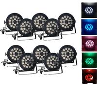 Mini Par Light, 18x12W RGBW 4-in-1, contrôle DMX, 10 lumières