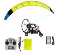 Mini parapente électrique RC 2,4 G, 150 cm d'envergure de voltige haute altitude avec chariot à roulettes et parapluie couleur aléatoire en tissu, idée cadeau pour adultes (RTF)