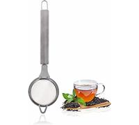 Mini passoire à thé en acier inoxydable avec poignée de suspension antidérapante confortable - Cuillère à huile - Filtre à graisse - Essentiels de cuisine - Pour filtrer les cocktails, le café, la